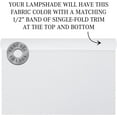 thumbnail image 6 of FenchelShades.com 18" Top Diameter x 18" Bottom Diameter 12" Height Cylinder Drum Lampshade USA Made (Linen White), 6 of 6