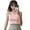 Pink, variant on Ochine Summer Knit Camisole Square Neck Solid Color Sleeveless T Shirts Causal Sexy Fitted Blouses Tank Top Vest Vacation Club for Women, Average Size