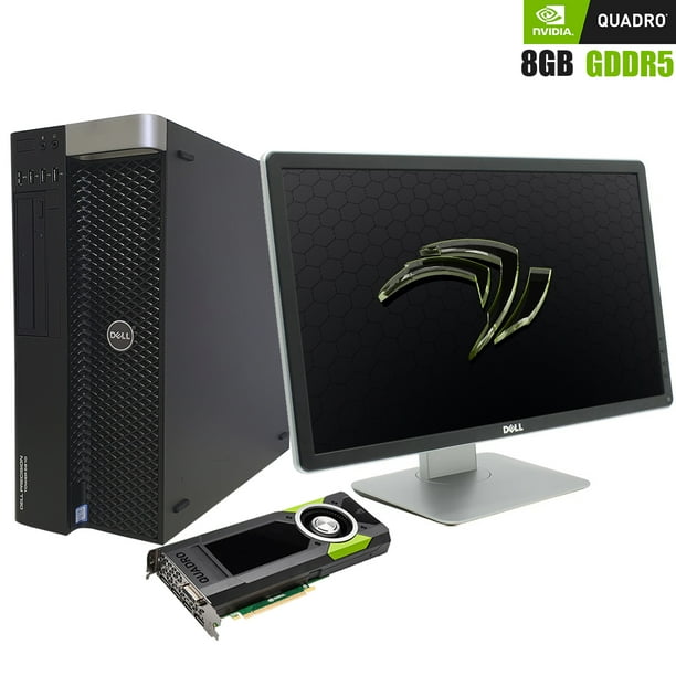 Computadora Original Dell 64gb Ram 8gb Video Dedicado SSD HDD WiFi Dell Precision T5810 Walmart en linea