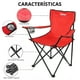 thumbnail image 2 of Silla Camping y Playa Plegable Portatil Duralife Rojo, 2 of 10