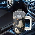 thumbnail image 5 of 30 oz Halloween Ghost Bat Witch Tumbler Insulated Stainless Tumbler, Spooky Pumpkin Coffee Cup Water Bottle, Holiday Gift Mug, 5 of 5