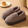 thumbnail image 2 of CAIXIA Women's Memory Foam Slippers for Comfort Soft Lined Indoor Outdoor Slide On with Heel Support and Non Sole,Coffee, 2 of 4