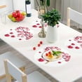 thumbnail image 4 of GZHJMY Round Braided Placemats Set of 4 Valentines Day Heart Round PVC Woven Place Mats Indoor Washable for Kitchen Dining Tables 15 inch Heat Resistant Round Table Mats, 4 of 7