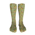 thumbnail image 5 of Honeii Taco Print Calf Socks Sports Socks Seamless Toe, Trouser Socks,Knee High Long Socks for Women and Men-One Size, 5 of 8