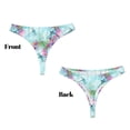 thumbnail image 3 of Balery Dragonfly Floral Tangas de Algodón para Mujer con Estampado – Ropa Interior Sexy, Transpirable, G-string-X-Small, 3 of 6