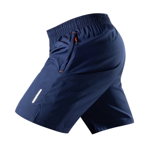 Men's Athletic Shorts 3 Pack Lightweight Quick Dry Shorts With Zipper Pockets for Running Gym