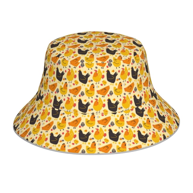 Balery Funny Chicken Sombreros para el sol para hombre y mujer, sombrero de pescador con UPF 50+