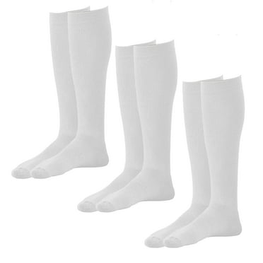 Ames Walker AW Style 121 Coolmax 8-15mmHg Mild Compression Knee High Socks (3-Pack) White Small