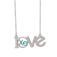 thumbnail image 1 of Chestry Elements Period Table Rare Gas Xenon Xe Love Necklace Pendant Charm Jewelry, 1 of 3