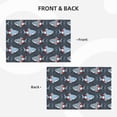 thumbnail image 4 of Placemats Set Of 4 / 6, Cartoon Cute Shark Swimming Ring Placemats For Dining Table Indoor/Outdoors Heat Resistant Washable Placemats 18" X 12", 4 of 8