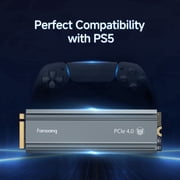 Fanxiang S660 1TB PCIe Gen4 NVMe M.2 Internal Gaming SSD with Heatsink, Up to 5000MB/s Speed, SLC Cache Design Compatible with PS5