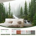 thumbnail image 3 of 69"x98" Wall Mural Peel and Stick Wallpaper Peaceful Forest Stream Green Pines Wall Decor Self Adhesive Removable Wall Stickers for Bedroom Living Room, 3 of 7