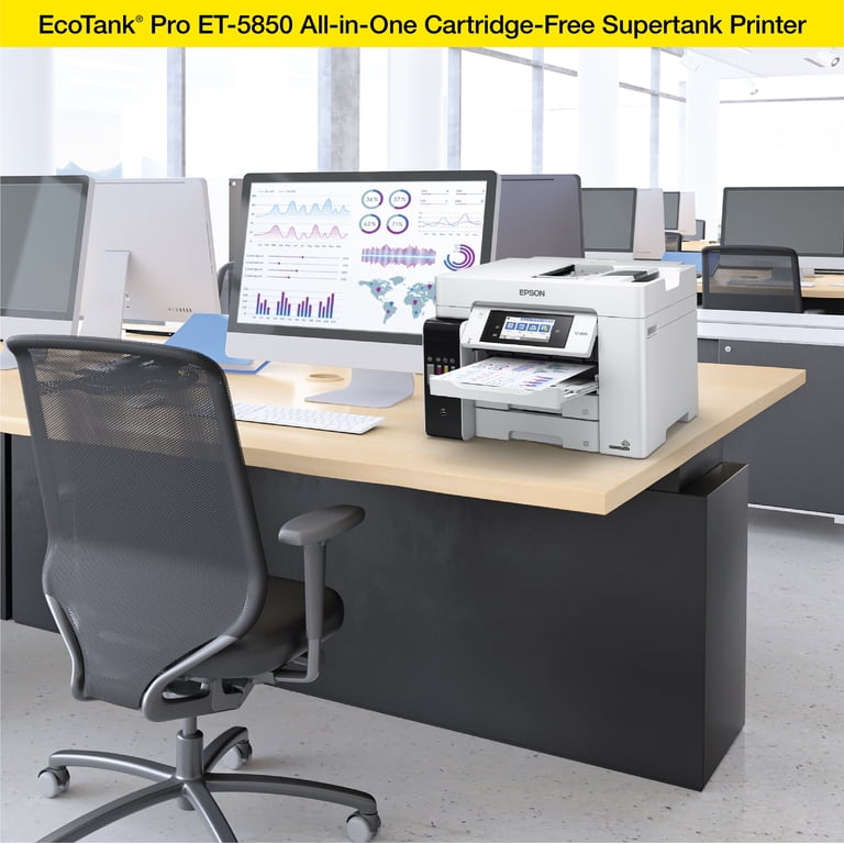 Epson, PRO ET-5850, Wireless Color All-in-One Printer, Supertank