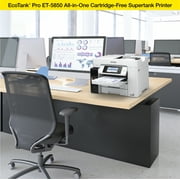 Epson EcoTank Pro ET-5850 Wireless Color All-in-One Supertank Printer with Scanner, Copier, Fax and Ethernet