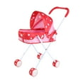 thumbnail image 4 of Cochecito para bebé, juego de rol, accesorios para muñecas, carrito plegable, juguete interactivo, juguete de simulación para bebés, niños y niñas, 4 of 8