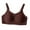Coffee, variant on Womens Bra Plus Size Bras Low Cut Deep V Bra No Underwire Padded Tshirt Bras Black,S