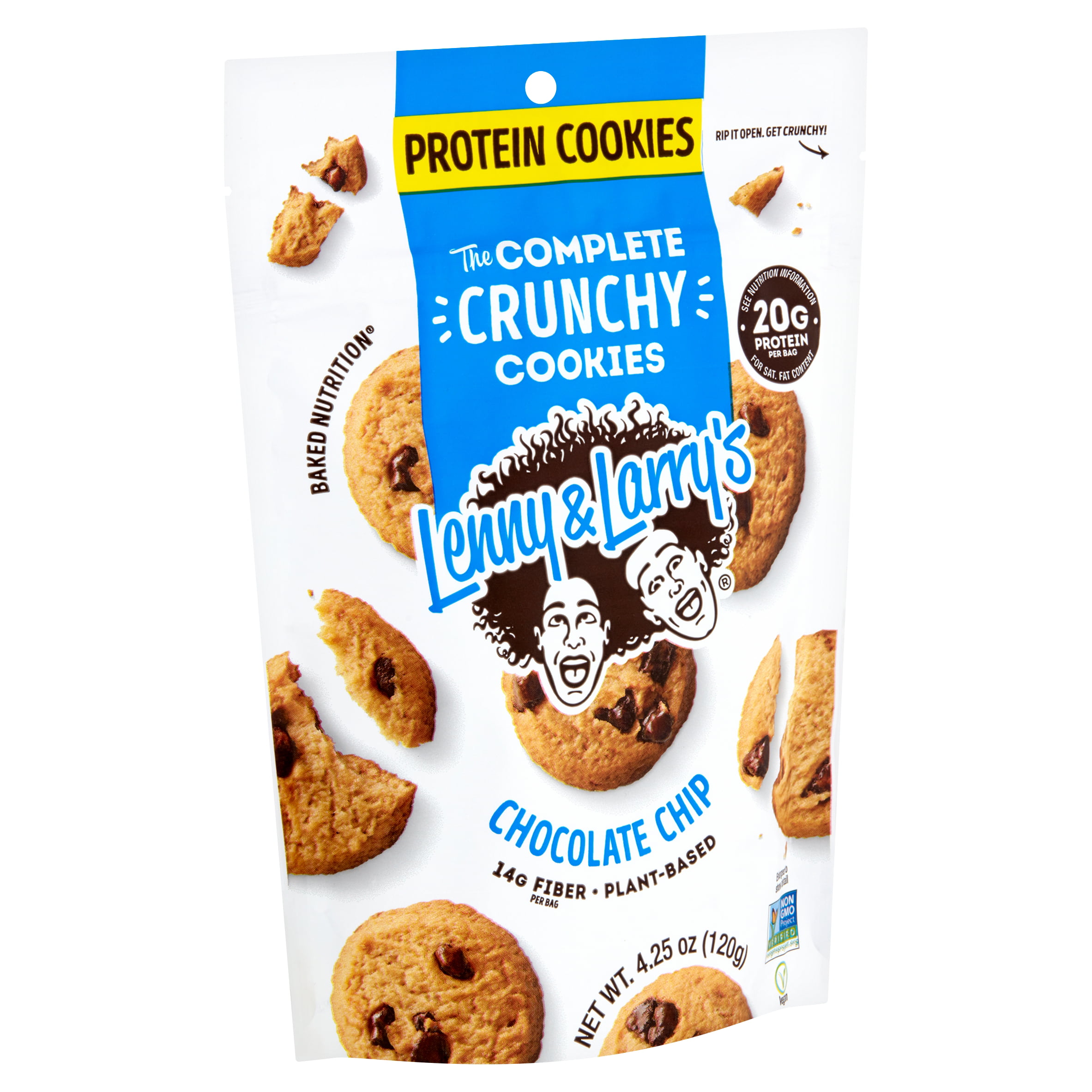 Lenny & Larry's Chocolate Chip Protein Cookies, 4.25 oz - Walmart.com ...