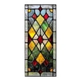 thumbnail image 2 of XINGXIANG Privacy Windows Film Diamond Style Stained Glass No Glue Static Cling Decorative Frosted Window Stickers 33.46" x14.96(85x38cm)(L x W), 2 of 6