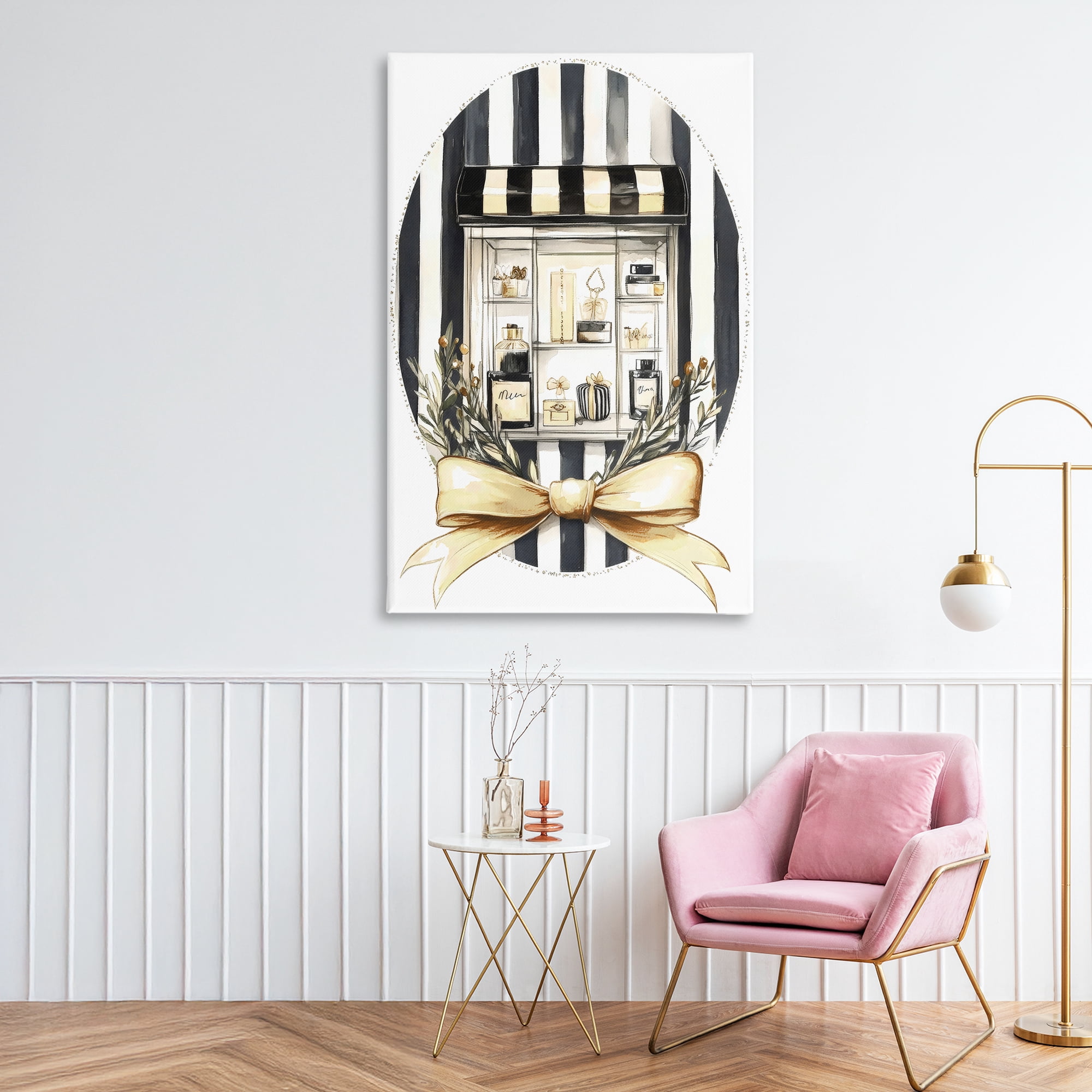 Stupell Industries Maison Perfume Window Display Canvas Wall Art, design by Petal Prints Design