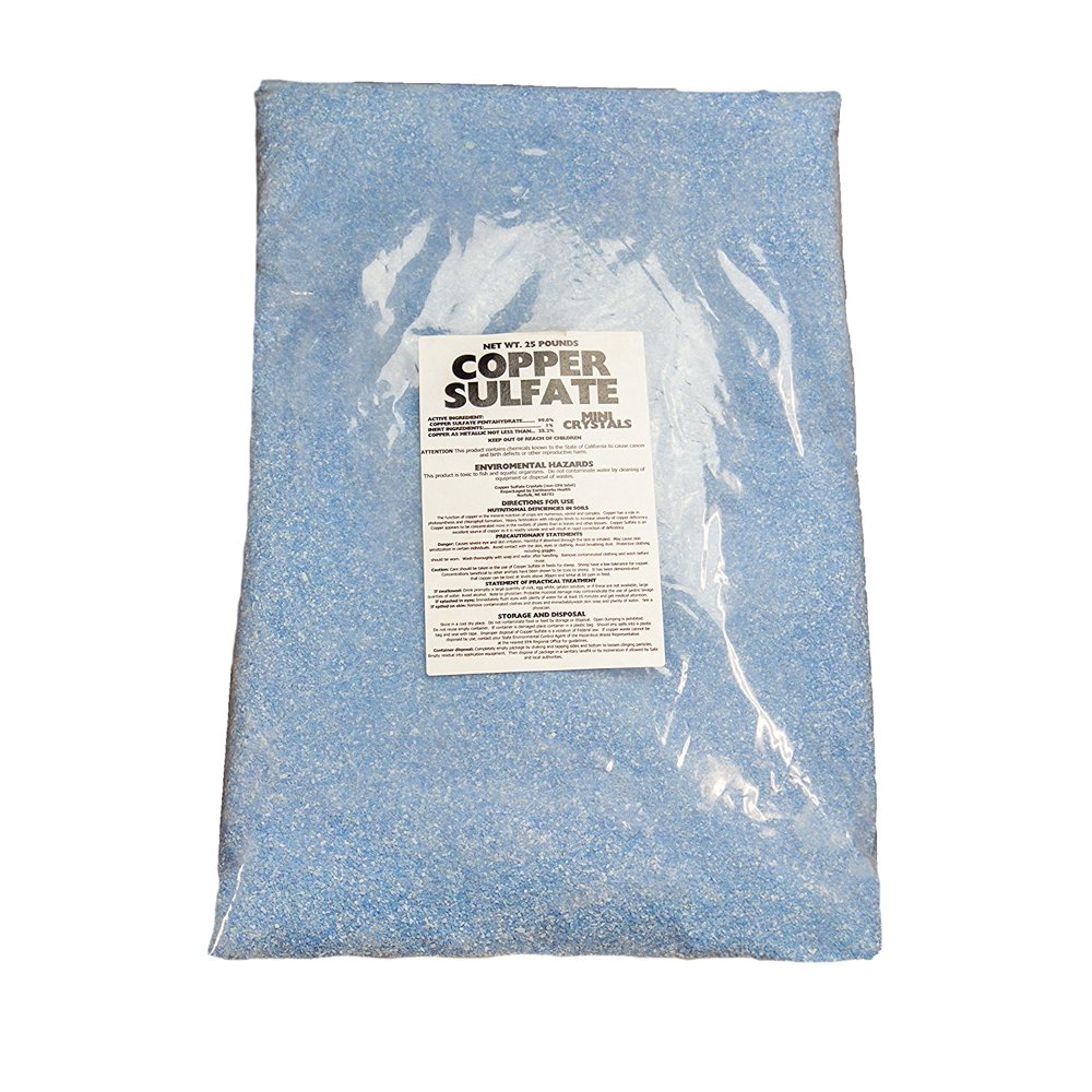 Copper Sulfate Mini Crystals 25Lb Bag