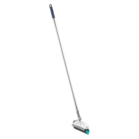 

Household Floor Brush with Long Handle Rotating Grout Gray White 92cm