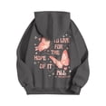 thumbnail image 5 of Pink Graphic Hoodie for Women 2024 Cute Preppy Sweatshirt Long Sleeve Drawstring Pullover Tops with Pockets, 5 of 5