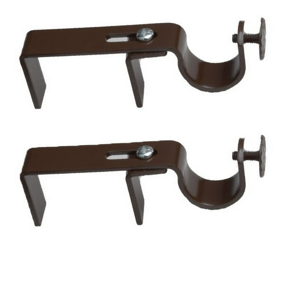 NoNo Mount Vertical Blinds Bracket Curtain Rod Holder (2 Count)