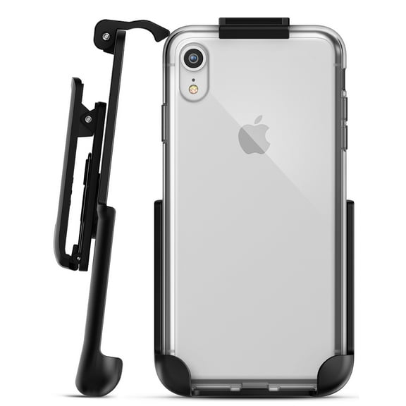 iPhone XR Belt Clip Clear Case with Holster Clip, Slim Transparent Cover
