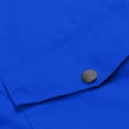 thumbnail image 4 of Women Solid Stripe Rain Jacket Outdoor Plus Waterproof Hooded Raincoat Windproof Blue,4XL, 4 of 4