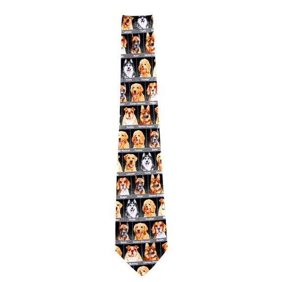 Mens Assorted Dogs Canine Tie Neckties