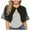 Black, variant on Elegant Women's Silk Quilted Bolero Cardigan, Thin Sleeve Open Front Shawl Vest with Chiffon Three-Quarter Sleeve, Chic Wedding Cover Dress Beach Outerwear Top