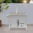 thumbnail image 6 of Single Bowl Kitchen Sink, Stainless Steel Sink, Kitchen Sink with Pull-Out Faucet, for Kitchens, Bathrooms, Farms, Backyards, Garages, Laundries, and More, 6 of 14