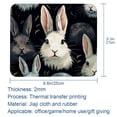thumbnail image 5 of Rabbit Mousepad 8.3x9.8 Inch Square Non-Slip Rubber Bottom Printed Desk Mat - Suitable for Office and Gaming, 5 of 6