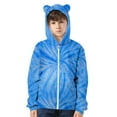 thumbnail image 3 of WOYY Big Boys Tie-Dyed Hoodie Cat Cute Ears Zip Up Cardigan Hooded Sweatshirt for Kids, 3 of 3