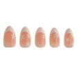 thumbnail image 4 of PaintLab Short Almond Press On False Nails 3D, Miss Daisy, White French Tip, 30 Count, 4 of 8