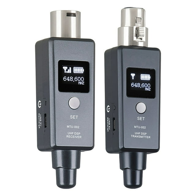 Arealer 1 Paire de Microphone Système Sans Fil Système Sans Fil & Récepteur pour Microphone Dynamique/condensateur