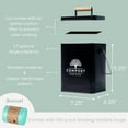 thumbnail image 4 of Kitchen Compost Bin with Charcoal Filters, 1.7 Gallon Countertop Compost Bin with 12 Pack Filter Replacement for Compost Bucket, Indoor Compost Bin, 4 of 8
