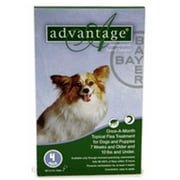 Angle View: Bayer ADVANTAGE4-GREEN Advantage 4 Pack Dog 0-10 Lbs. - Green