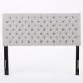 thumbnail image 2 of Noble House Conner Fabric Queen Full Headboard, Light Grey, 2 of 5