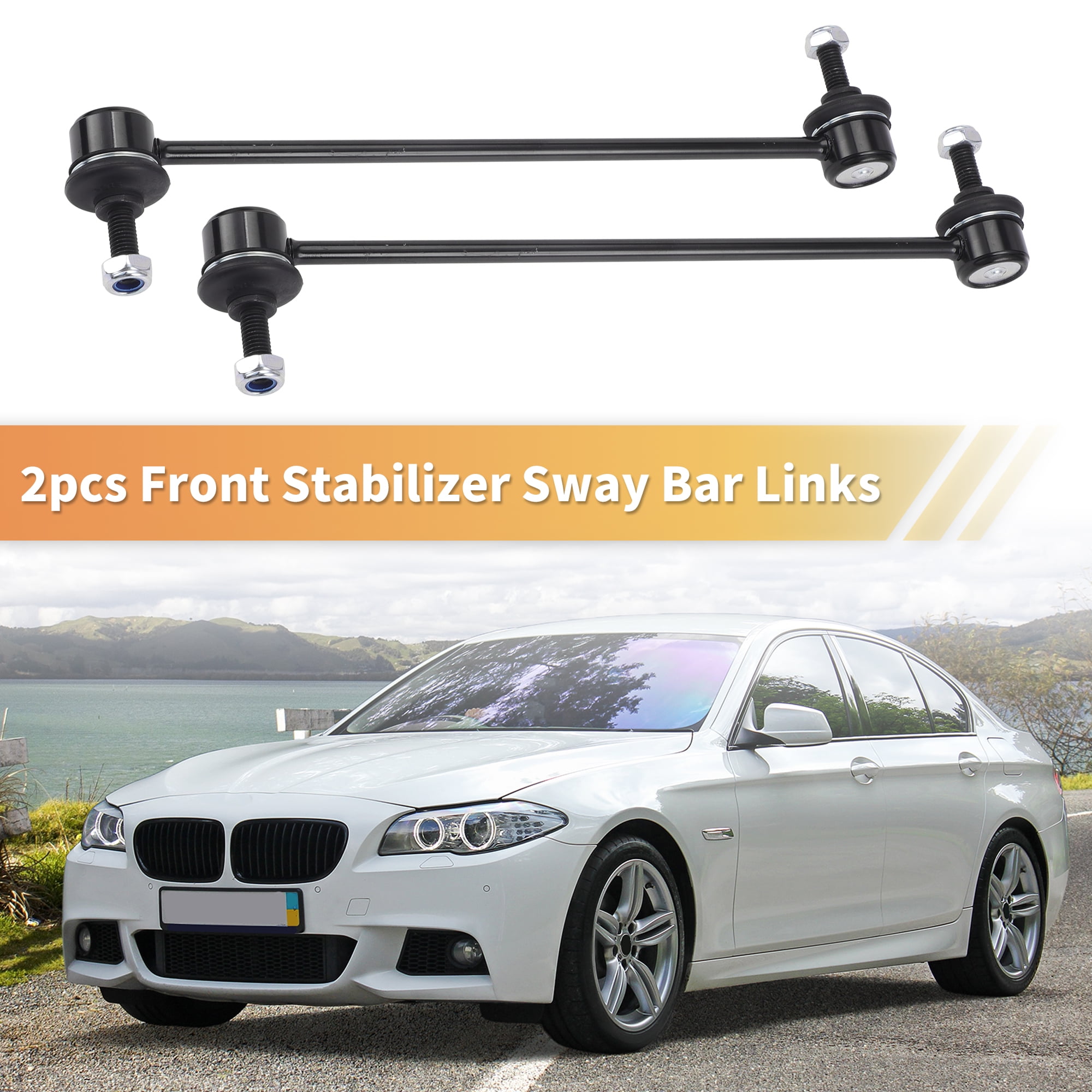 2pcs Front Sway Bar Links Stabilizer Link Kit for Mini Mini 2004-2015 No.31356759537/31356778831
