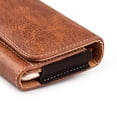thumbnail image 5 of Luxmo Wallet Series Case for Nokia 2.2 - PU Leather Phone Belt Holster Carry Pouch with Card Slots/Coin Holders and Atom Cloth for Nokia 2.2 - Brown, 5 of 8