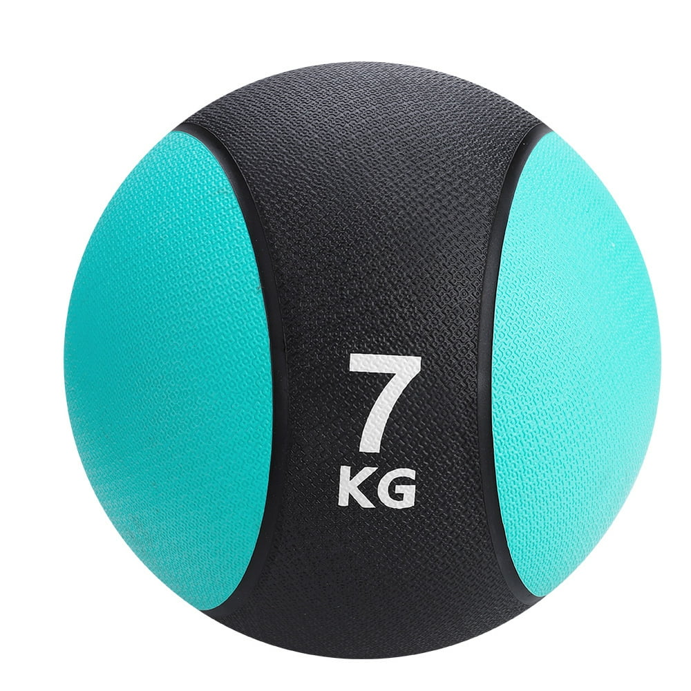 HERCHR Weighted Fitness Medicine Rubber Ball for Gym Muscle Training