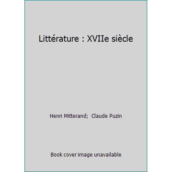 Pre-Owned Littérature : XVIIe siècle (Paperback) 2091788570 9782091788579