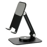 Vaidha Foldable 360° Rotating Phone Holder with Anti-Slip Pads | Adjustable Height & Angle Stand for Mobile Phones & Tablets | Portable Aluminum Alloy Design for Desk & Car Use | Includes 1 Holder