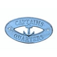 thumbnail image 5 of Hampton Nautical Antique Bronze Captains Quarters with Anchor Sign 8"-Decorative Metal Wall Art-Cast Iron, 5 of 7