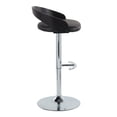thumbnail image 5 of Grotto Adjustable Bar Stool, Chrome Bar Stools, Bar Chairs, Swivel Bar Stools, Bar Stools Set of 2, 5 of 6