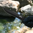 thumbnail image 6 of Dispatch 12" Fixed Blade Hunting Knife with Sheath,Black Survival Bowie Knife for Camping Outdoors, 6 of 9