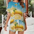 thumbnail image 2 of Healing Fruits Pajamas Set Womens Loungewear Sleepwear 2 Piece PJ Sets, 2 of 7