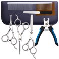thumbnail image 2 of Kit de tijeras de aseo para perros, punta redonda de seguridad, tijeras para perros de acero inoxidable de alta resistencia y cortaúñas para perros para el aseo de cuerpo completo Namotu HMYH335, 2 of 5