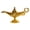 Gold, variant on Underwraps Aladdin Magic Genie Lamp, Silver Metallic Prop for Halloween Costume Accessory for Adults, Prince Outfits and Magical Theme Dress Up One Size